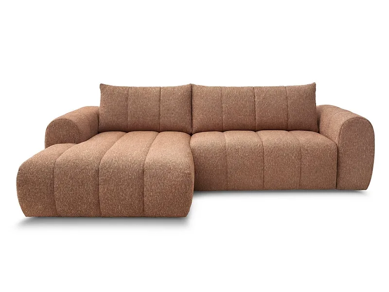 Ecksofa BOBOCHIC NESTY Stoff chiniert orange