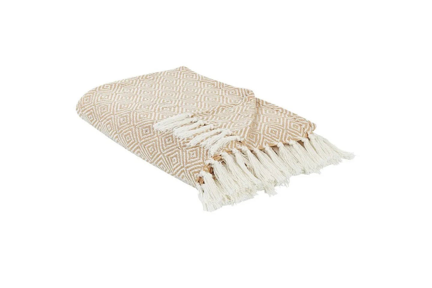 Sängöverkast Toutli Beige, 220x240 cm - Beige, 220x240 cm