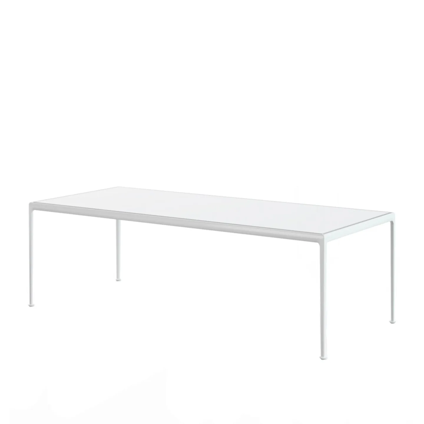 Knoll - 1966 Dining Table, Rektangulär, 228 x 96,5 cm, Vit - Matbord utomhus - Richard Schultz - Vit - Metall
