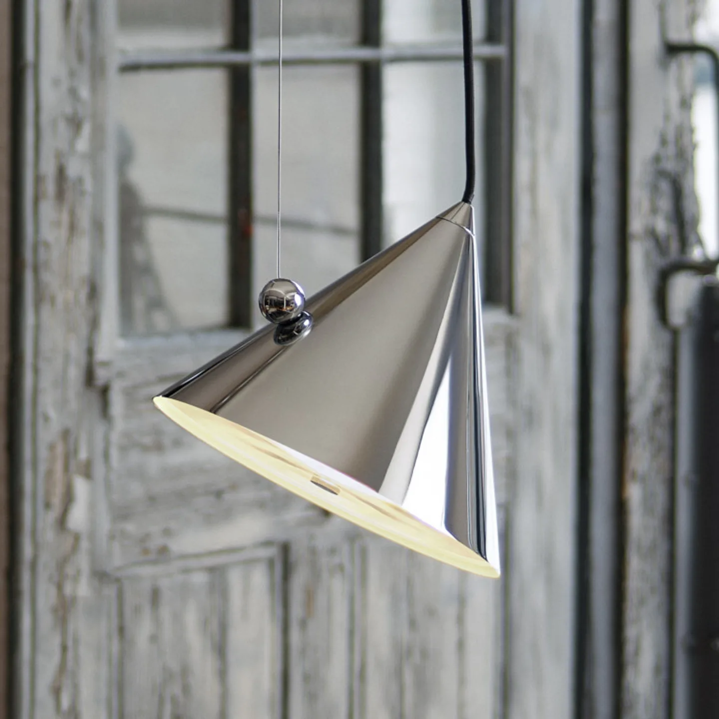 Tom Dixon Pose Pendelleuchte Silver, Ø25x24,5 cm