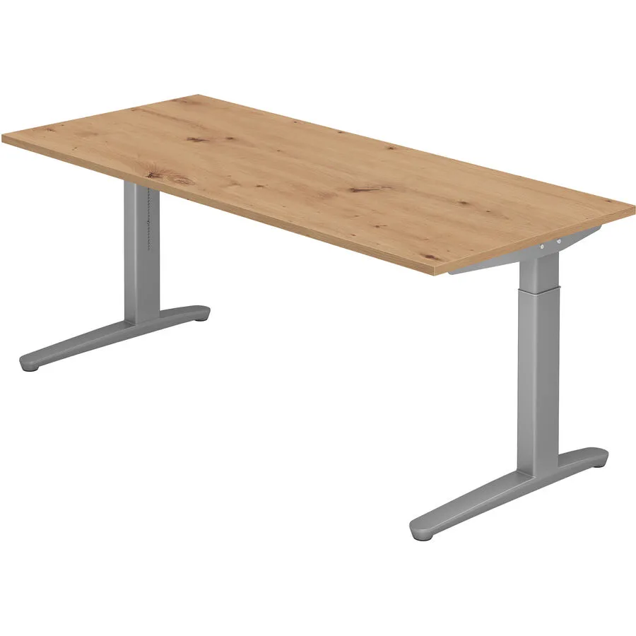 Schreibtisch Office Asteiche Holzwerkstoff B 180 T 80 cm