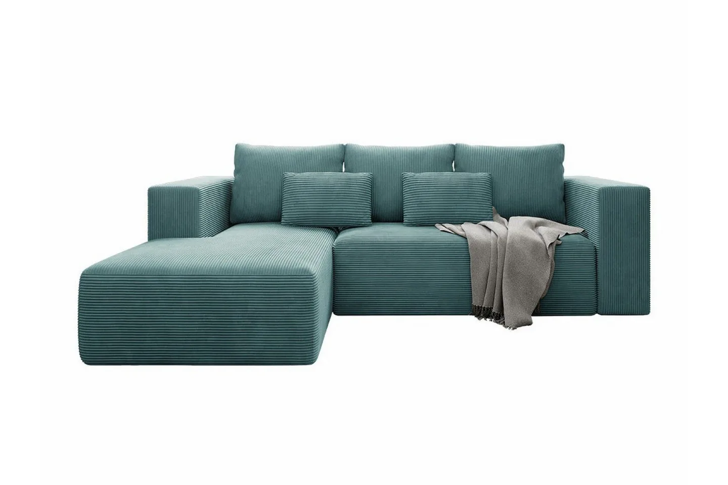 Listowel 3-sits Hörnbäddsoffa Turquoise -