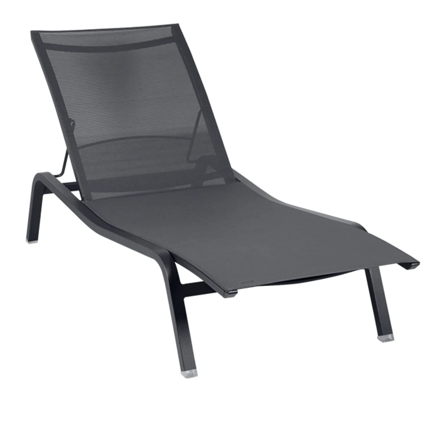 Fermob - Alize Xs Sunlounger - Anthracite - Solsängar - Pascal Mourgue - Metall