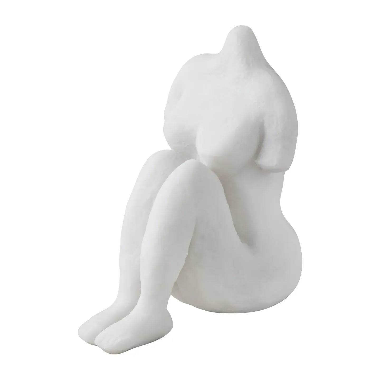 Mette Ditmer Art piece sitzende Frau 14cm Off-white