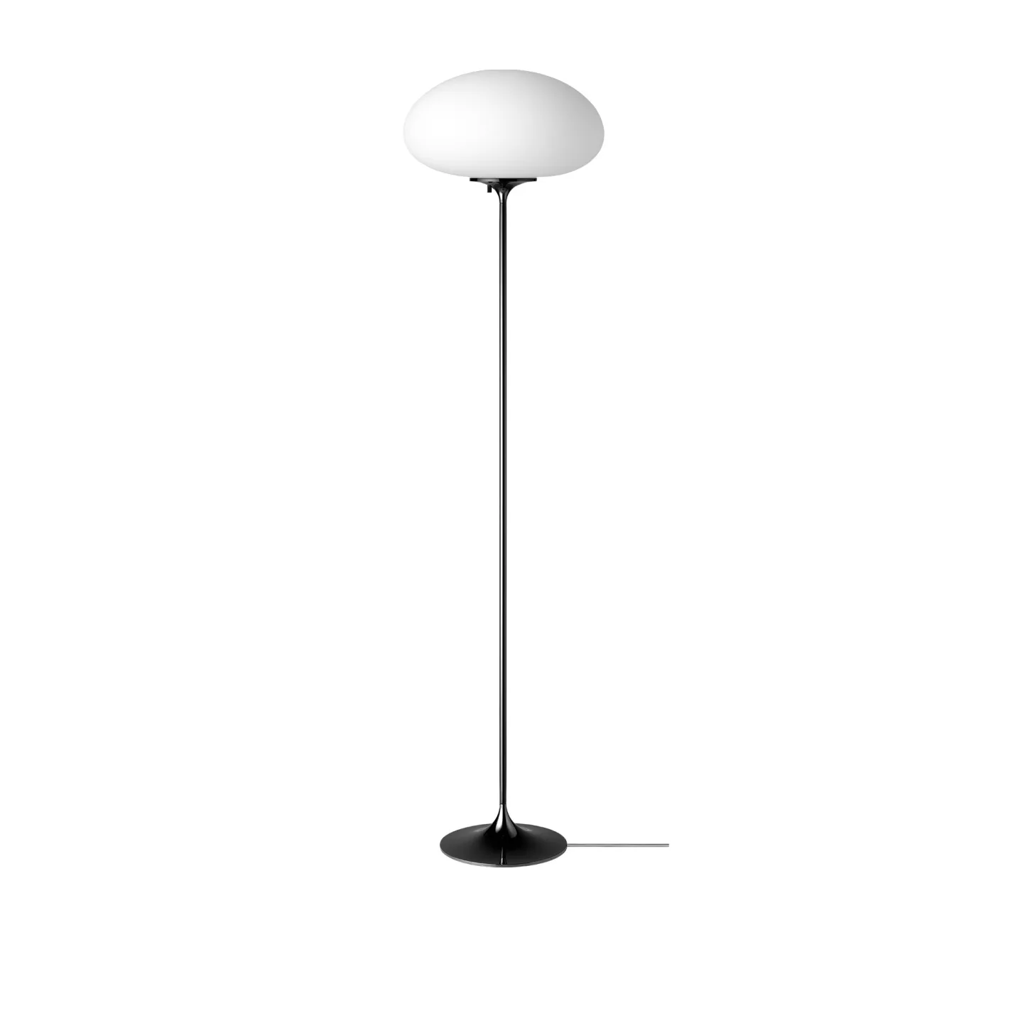 Gubi - Stemlite Golvlampa - Black Chrome 150 cm - Skärmlampor - Bill Curry - Svart