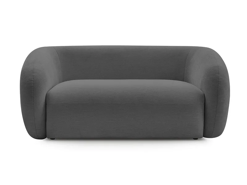 2er Sofa BOBOCHIC CELINE Stoff dunkelgrau