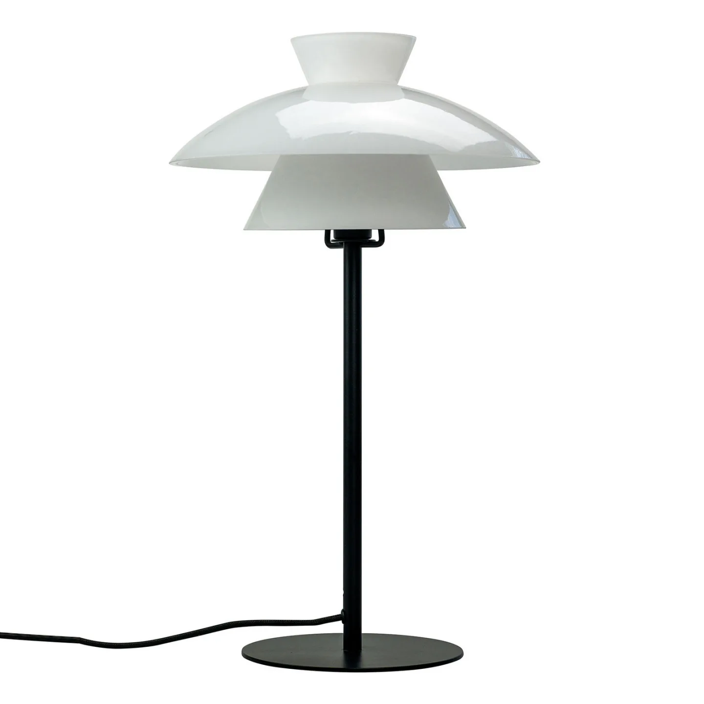 Valby Tischleuchte H40 Opal - Dyberg Larsen - Wohnzimmer - Skandinavisch - Glas - Mit Schirm