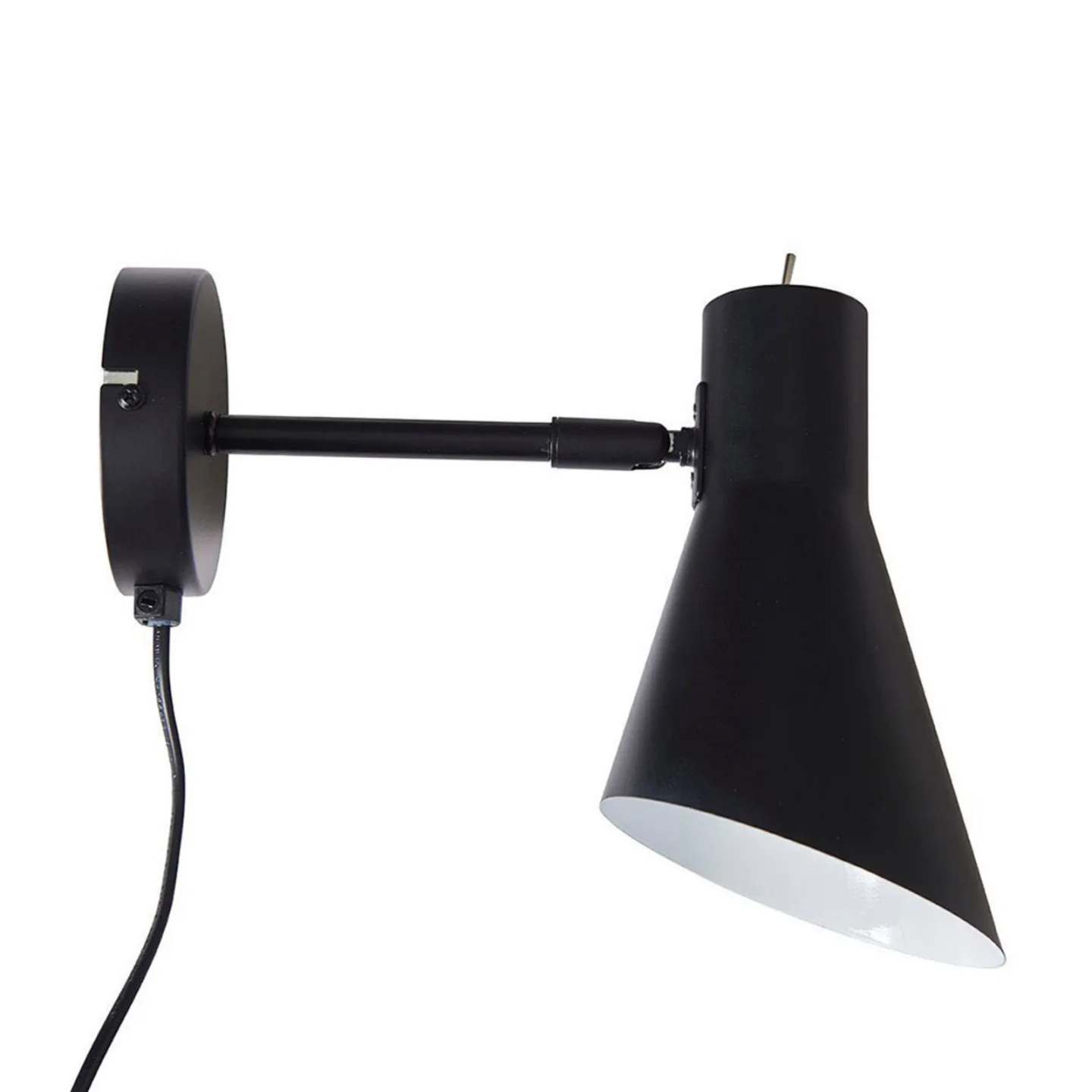 DL12 Wandleuchte Black - DybergLarsen Denver Dyberg Larsen - Wohnzimmer - Skandinavisch - Metall - Einflammig