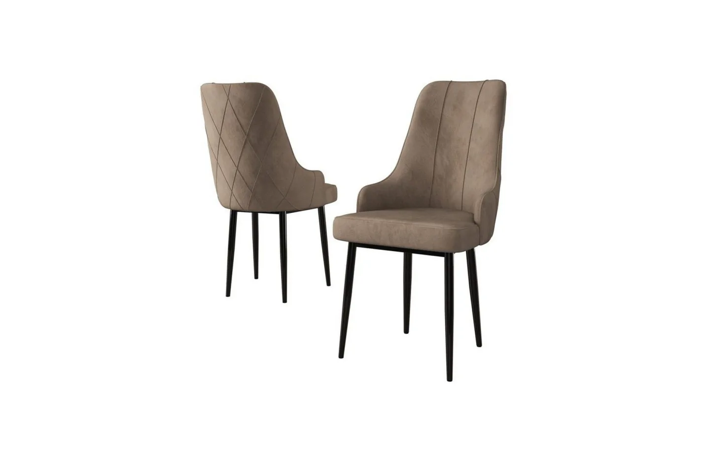 Matstol Mobarkar Cappuccino / svart - Cappuccino / svart