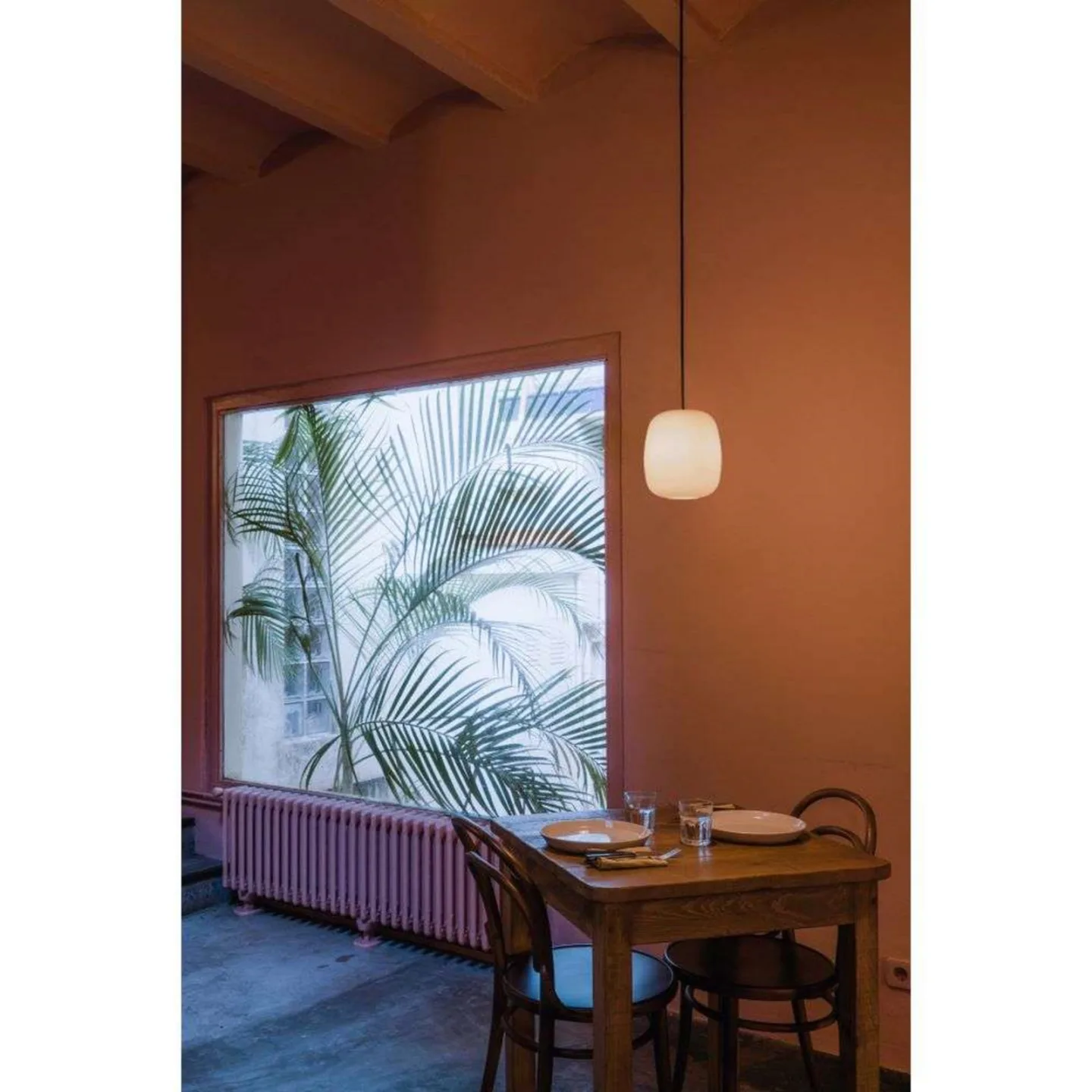 Globo Cestita Pendelleuchte White - Santa & Cole - Esszimmer - Glas