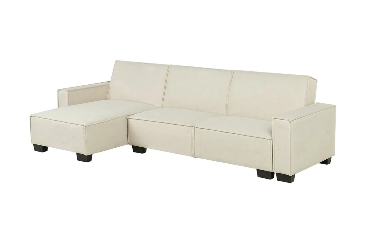 Halsnead Hörnbäddsoffa Höger - Beige