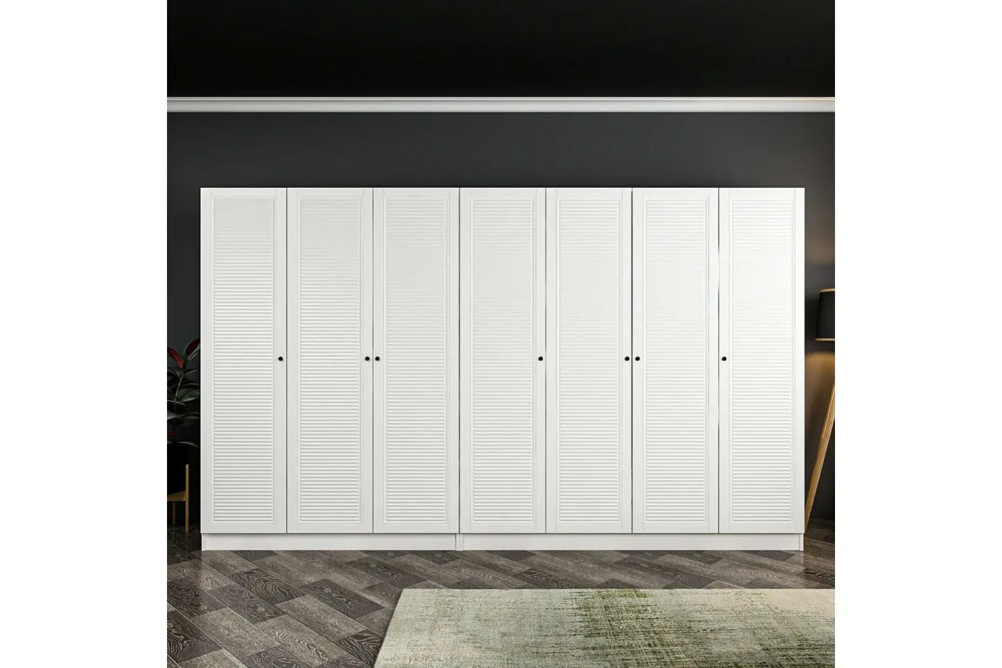 Fruitland Garderob 315 cm - Vit