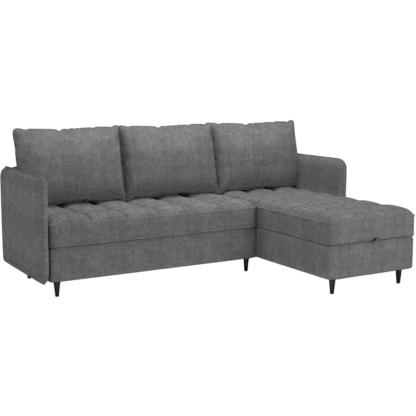 Lindhus Soffa med Divan 3-sits - Grå