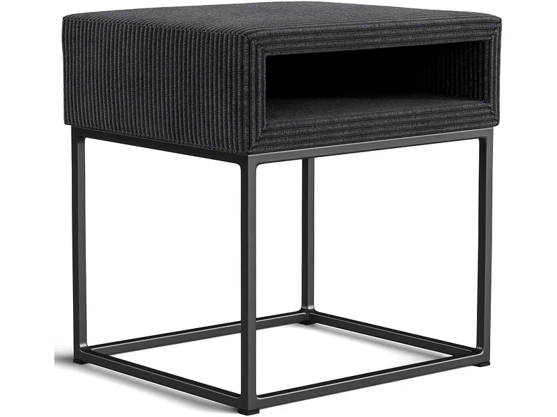 Nachttisch SWISS HOME STYLE AMBER 45x40x45cm anthrazit