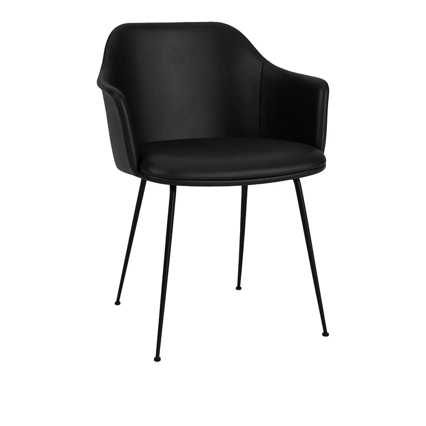 &Tradition - Rely Armchair HW36 Seat Cushion Leather cat.2, Noble Black - Matstolar - Hee Welling - Svart - Textilmaterial/Syntetiskt/Plast
