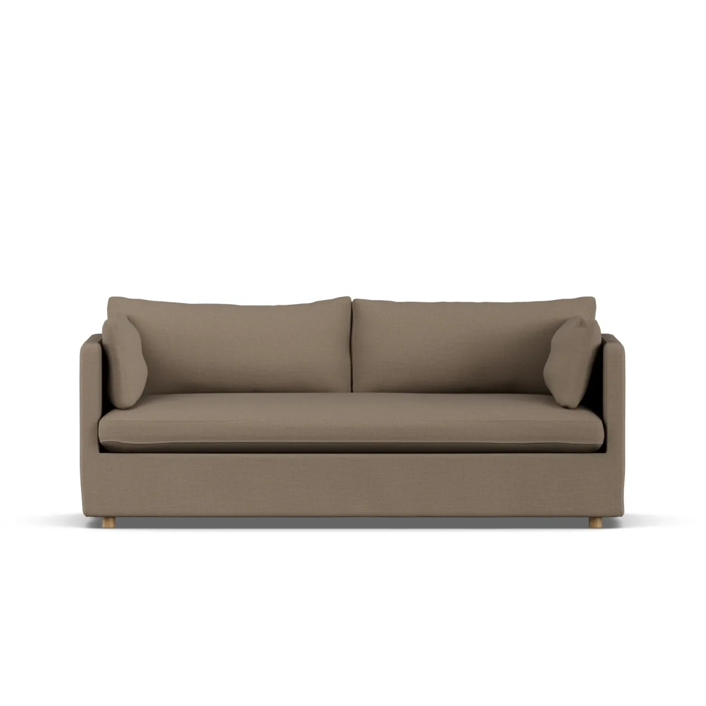 1898 Linnevik Sofa Same Mole 6674-Eiche weiß geölt, 3-sitzig, mit Volant