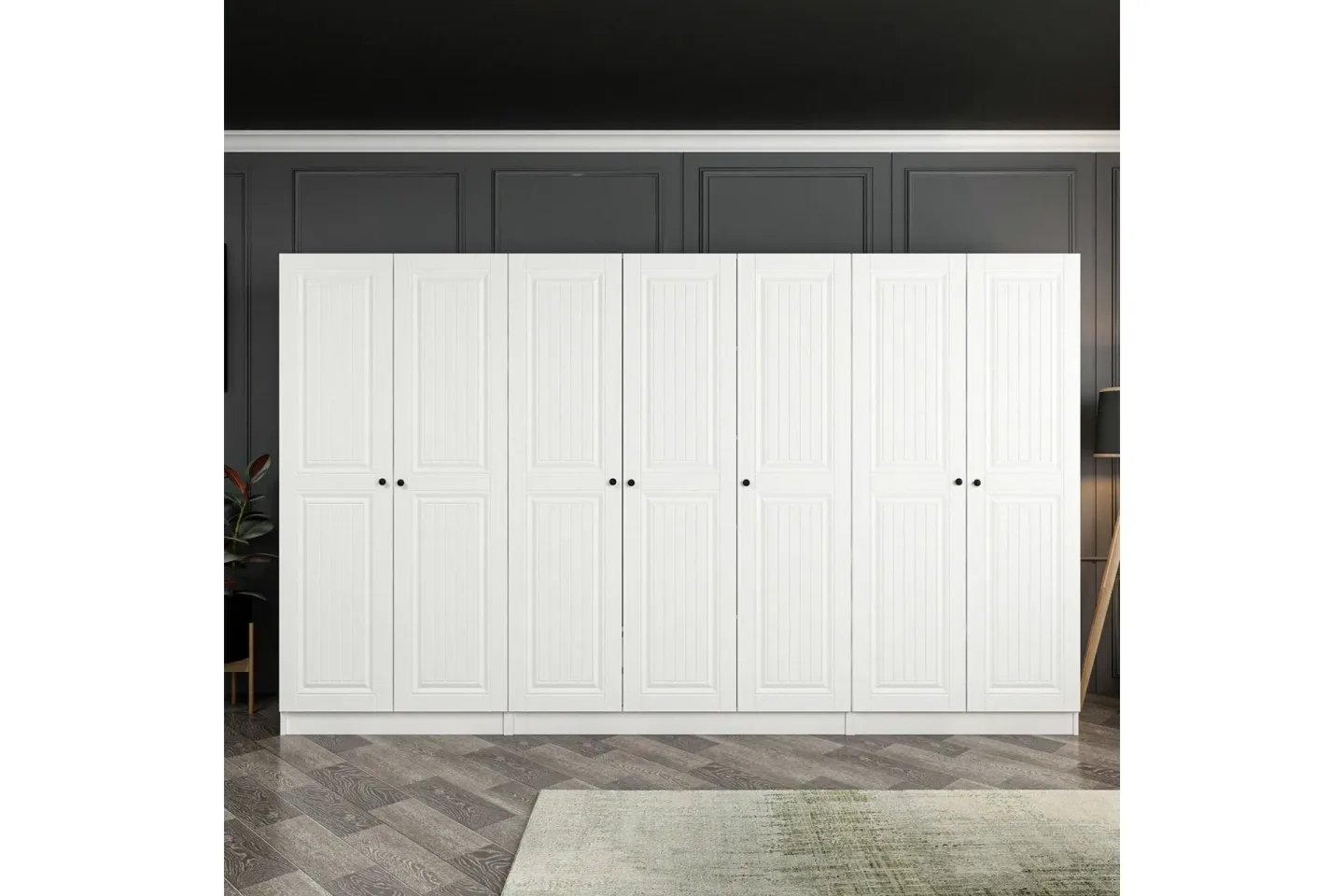 Fruitland Garderob 315 cm - Vit
