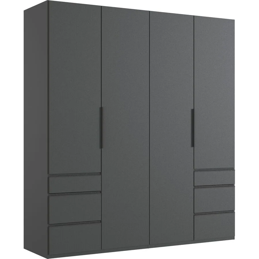 Kleiderschrank Sanko graphit Holzwerkstoff B 200 cm