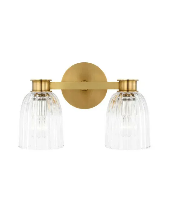 Asalea Double Sconce Hand-Rubbed Antique Brass