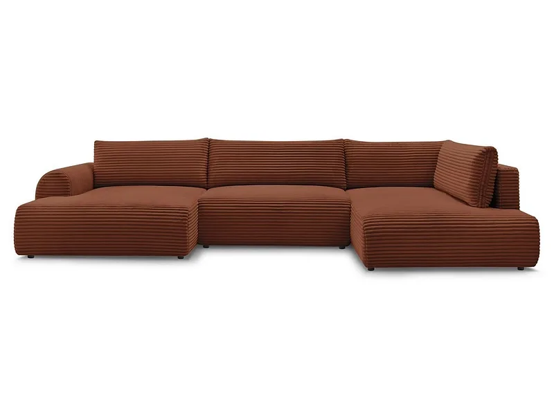 Wohnlandschaft BOBOCHIC LUCIEN Cord-Stoff orange