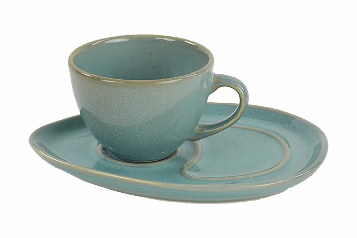 Kaffeservis 4-pack - Turkos