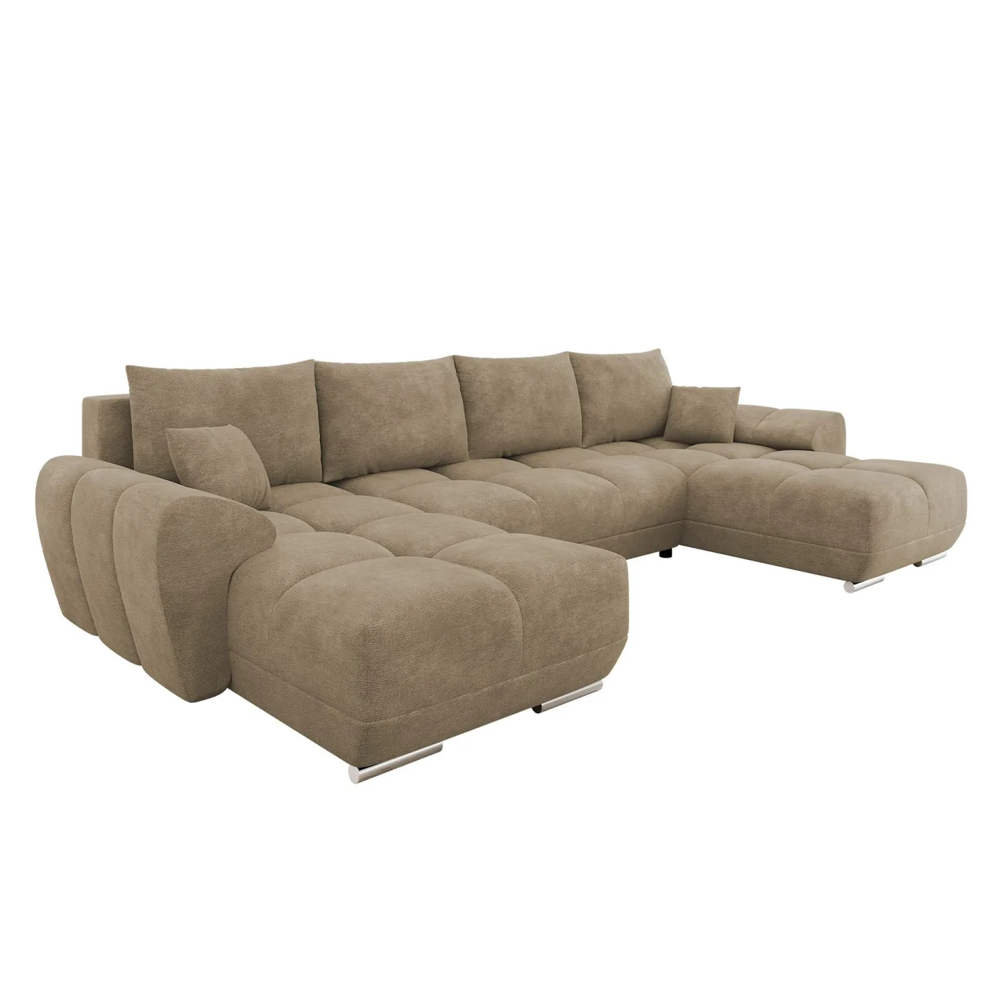 Simerly U-formad 5-sits Bäddsoffa med förvaring - beige