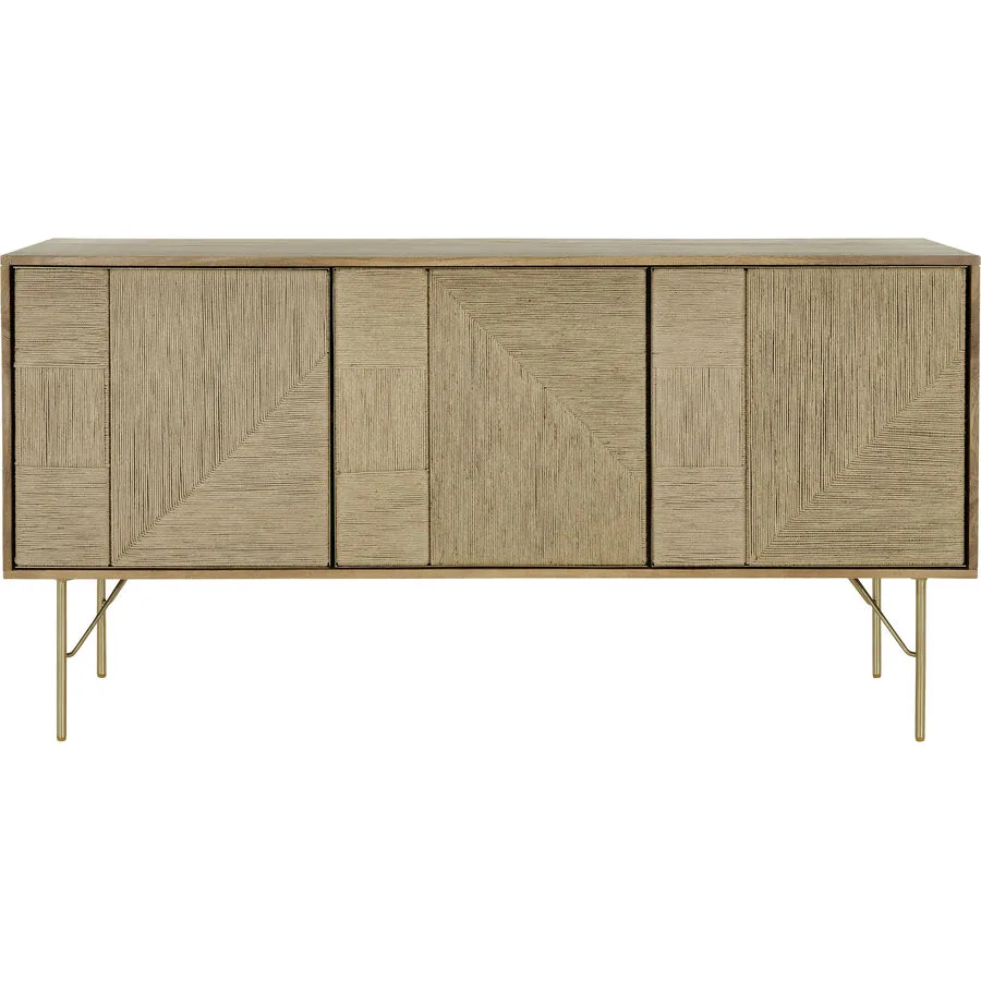 Sideboard Tulpa Braun Holz 45 cm 76 cm - Farbe: Natur - Material: Mangoholz