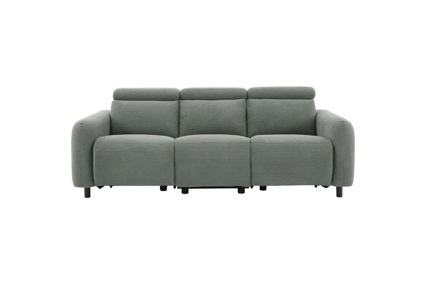 Reclinersoffa utan hörn Loft24 Skaane Reclinersoffa 3-sits Grå Manchester -