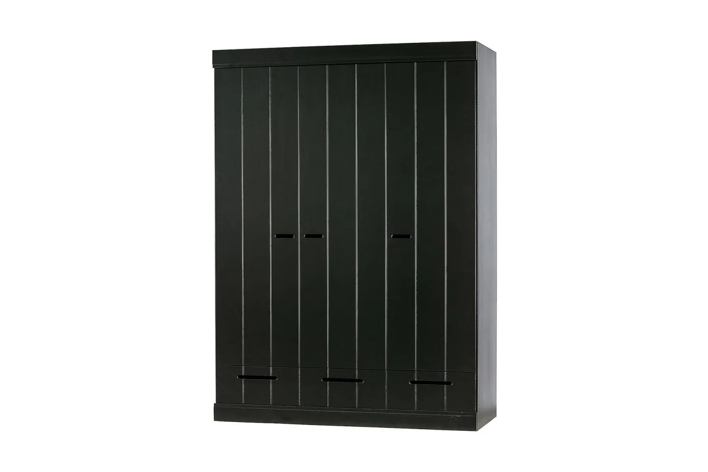 Varius Garderob 140x53 cm 3 Dörrer - Furu/Svart