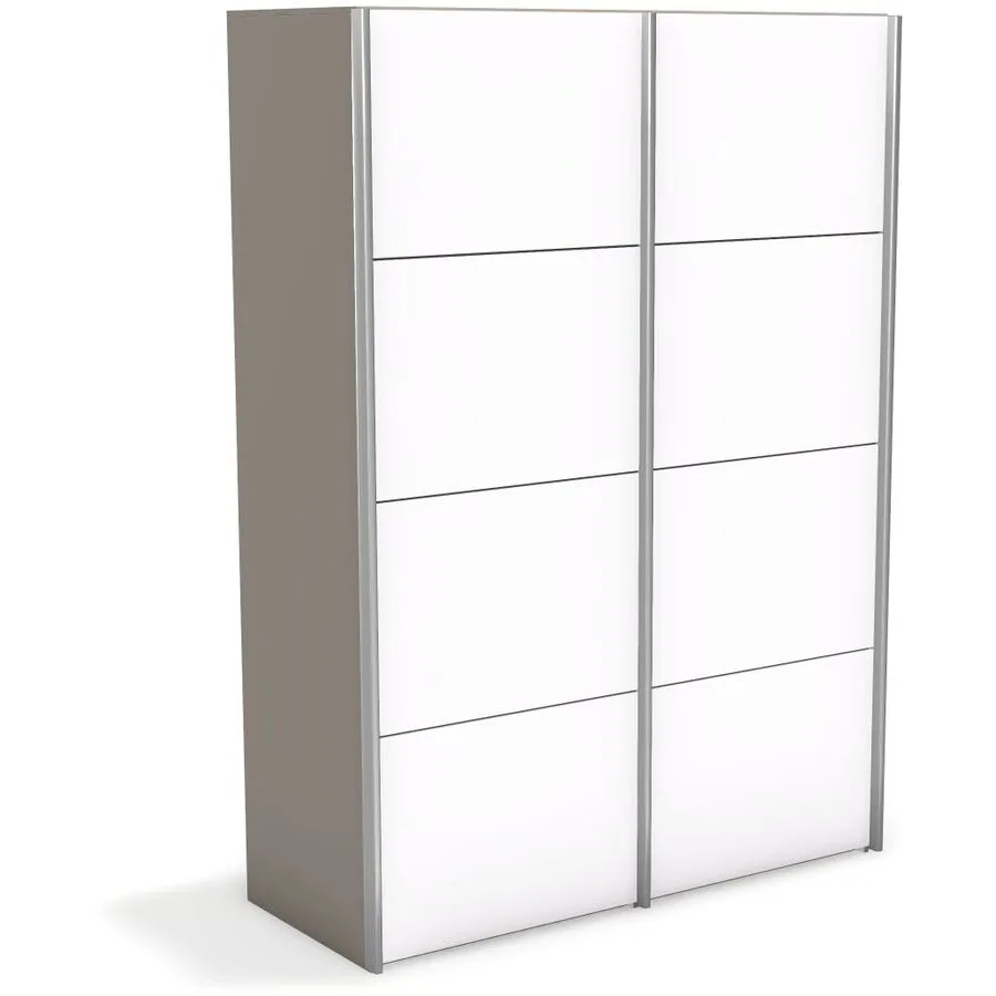 Kleiderschrank Window greige Holzwerkstoff B 148 cm - Möbel Konfigurator: Traummöbel individuell zusammenstellen