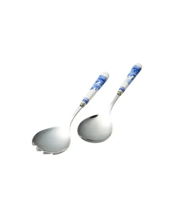 Blue Italian Salad Cutlery Blue/White
