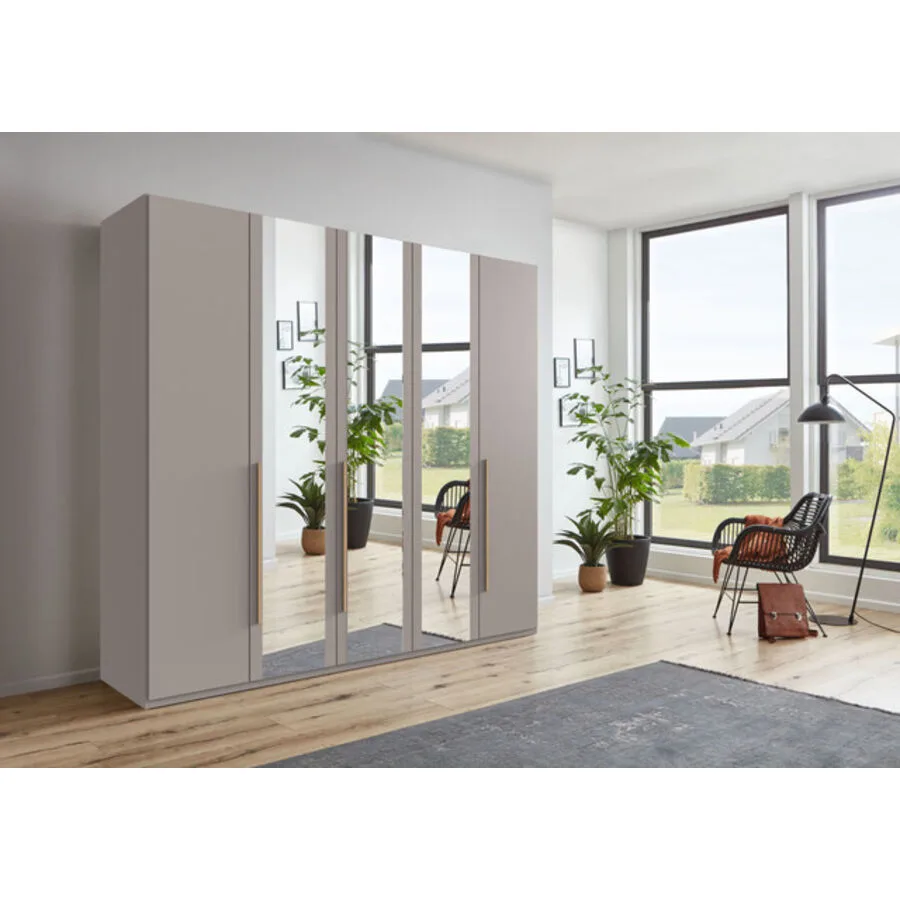 Kleiderschrank Annie Saharagrau/Eiche Nachbildung Holzwerkstoff B 225 cm