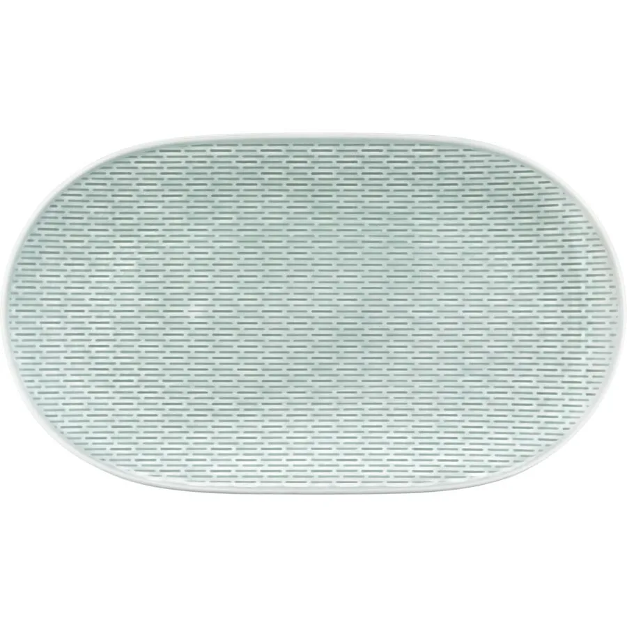 BAUSCHER Servierplatte Scope blau Porzellan Oval B 32.5 cm