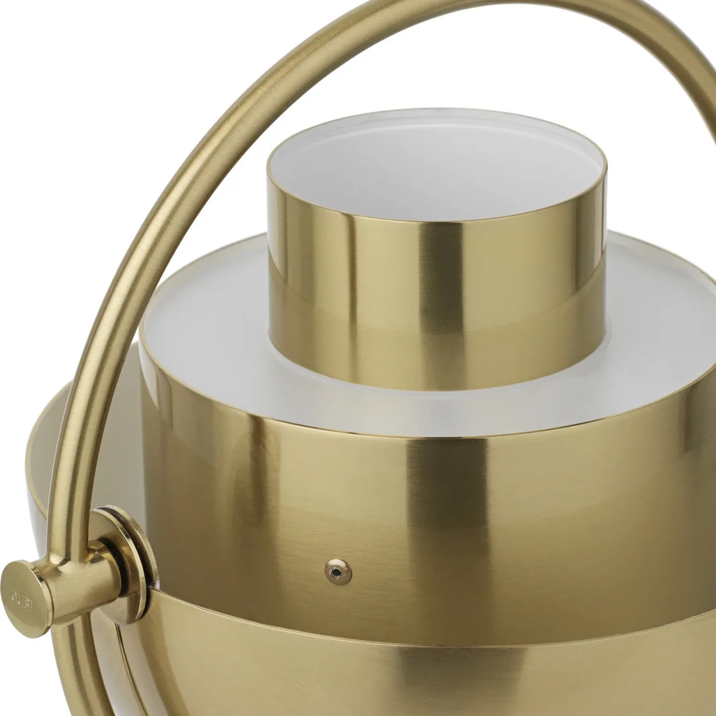 Multi-Lite Portable bordlampe, messing/messing, 30 cm – Gubi - Stue - Design - Metal - Med skærm