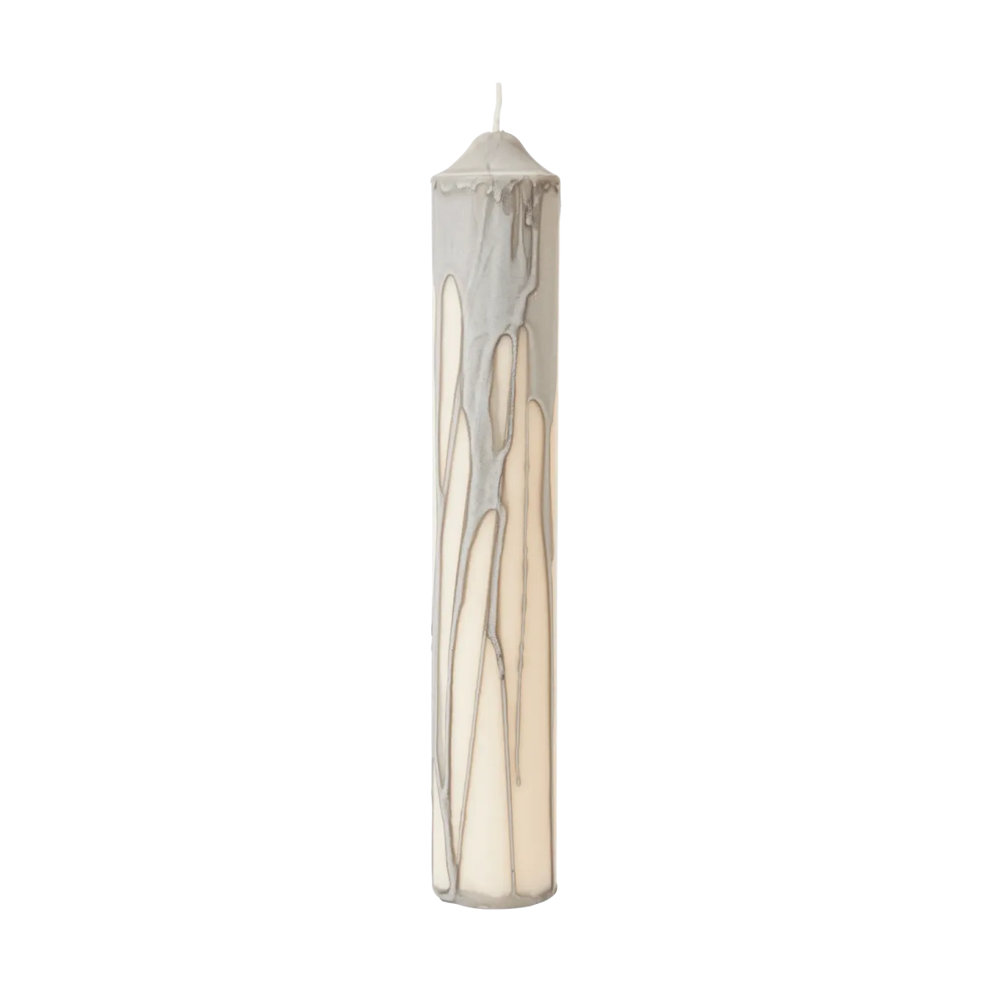 Ferm Living Dryp blockljus Warm Grey, 30 cm
