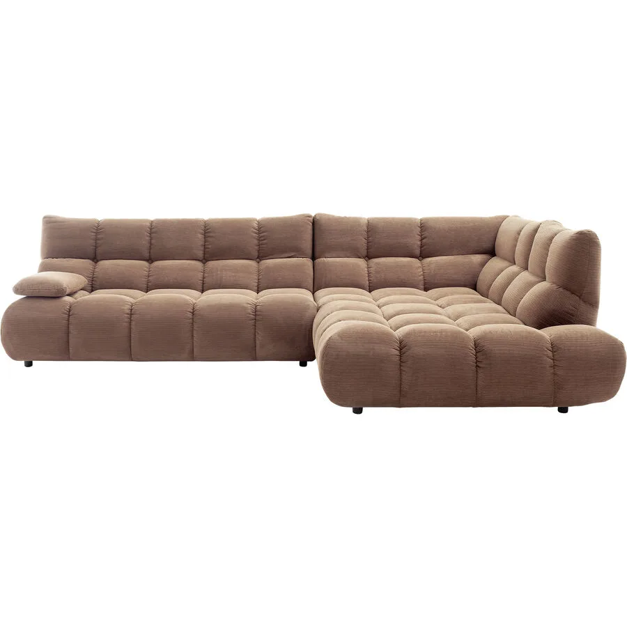 Ecksofa Nelo Rechts Polyester Rost B 324 T 211 cm - Möbel Konfigurator: Traummöbel individuell zusammenstellen