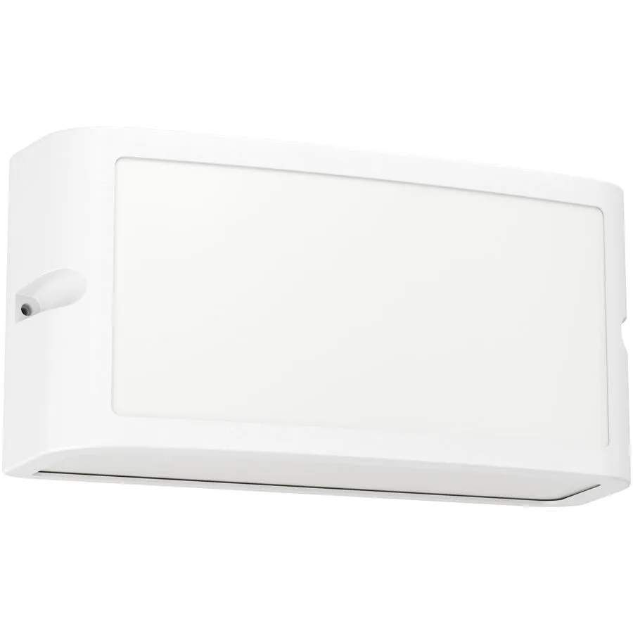 Eglo Wandlampe aussen Camarda Weiss Aluminium 11 cm - LED - Lichtfarbe: Helles Neutralweiss - LED Energiesparlampen