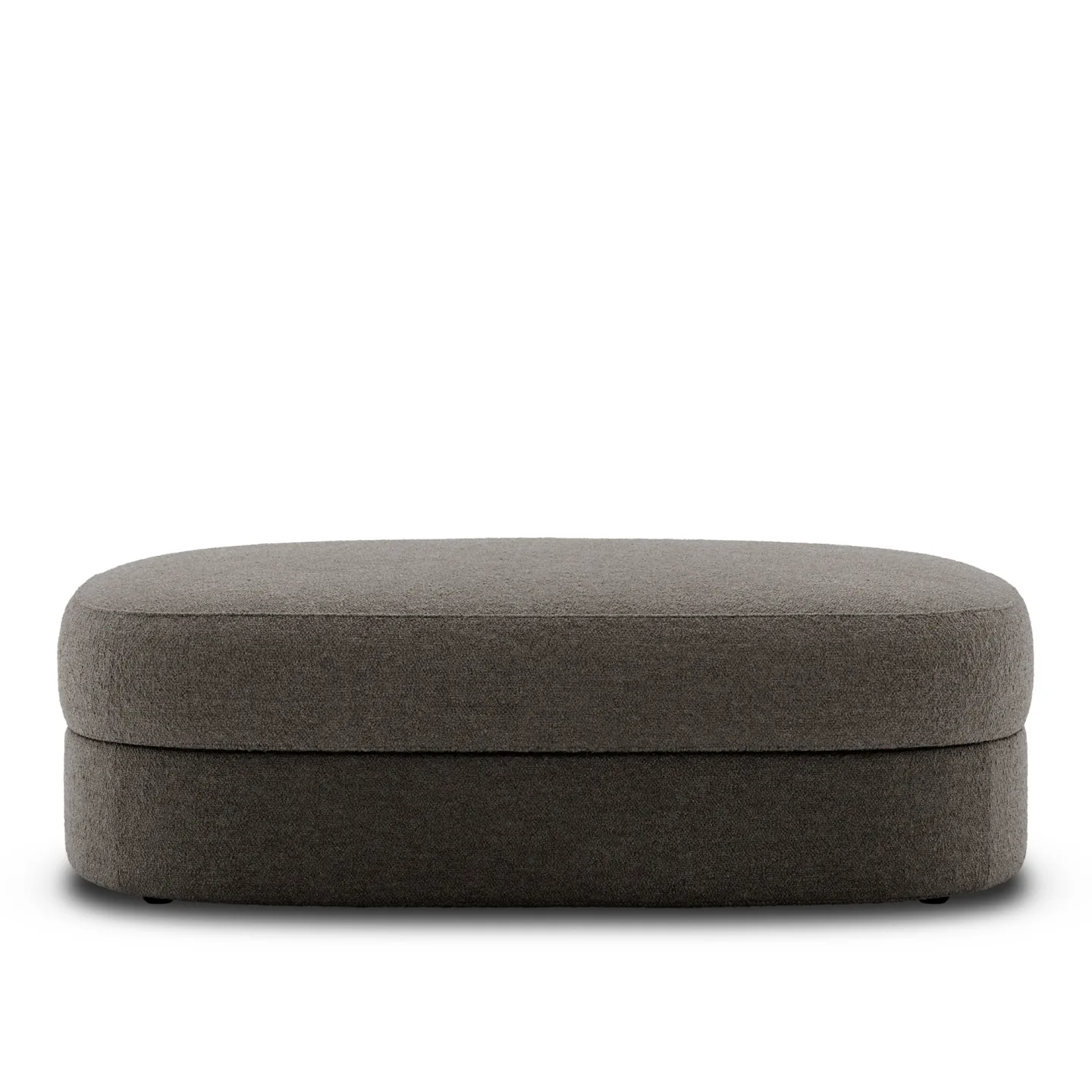 New Works - Covent Pouf, Large, 75x120, Barnum 10 Dark Taupe - Category B - Sittpuffar - Arde Design Studio - Trä/Textilmaterial