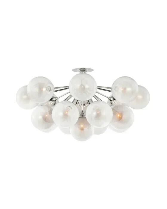 Cristol 43" Flush Mount Polished Nickel