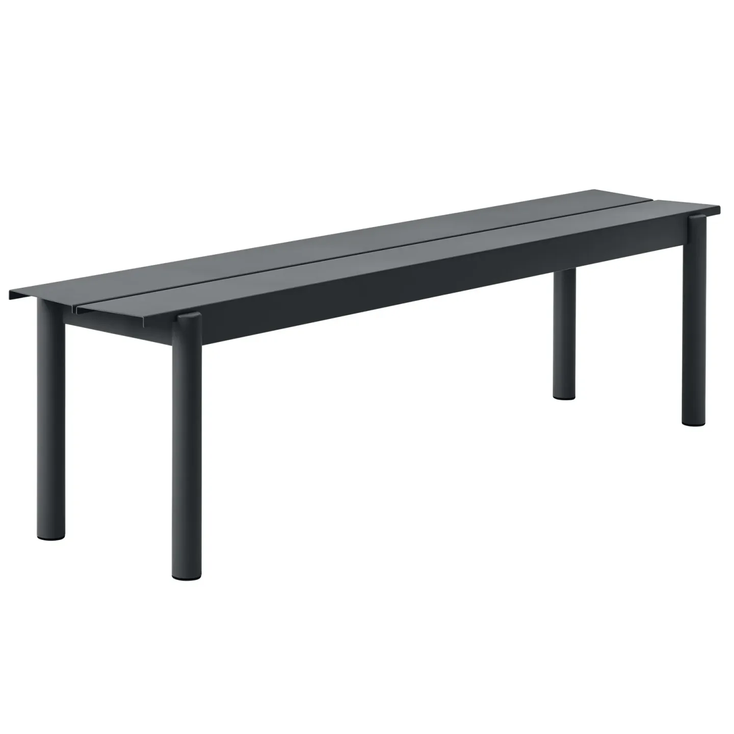 Muuto Linear steel bench bänk 170x34 cm Black