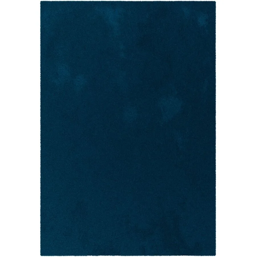 Teppich Touch dunkelblau Einfarbig Polyester 160 x 230 cm