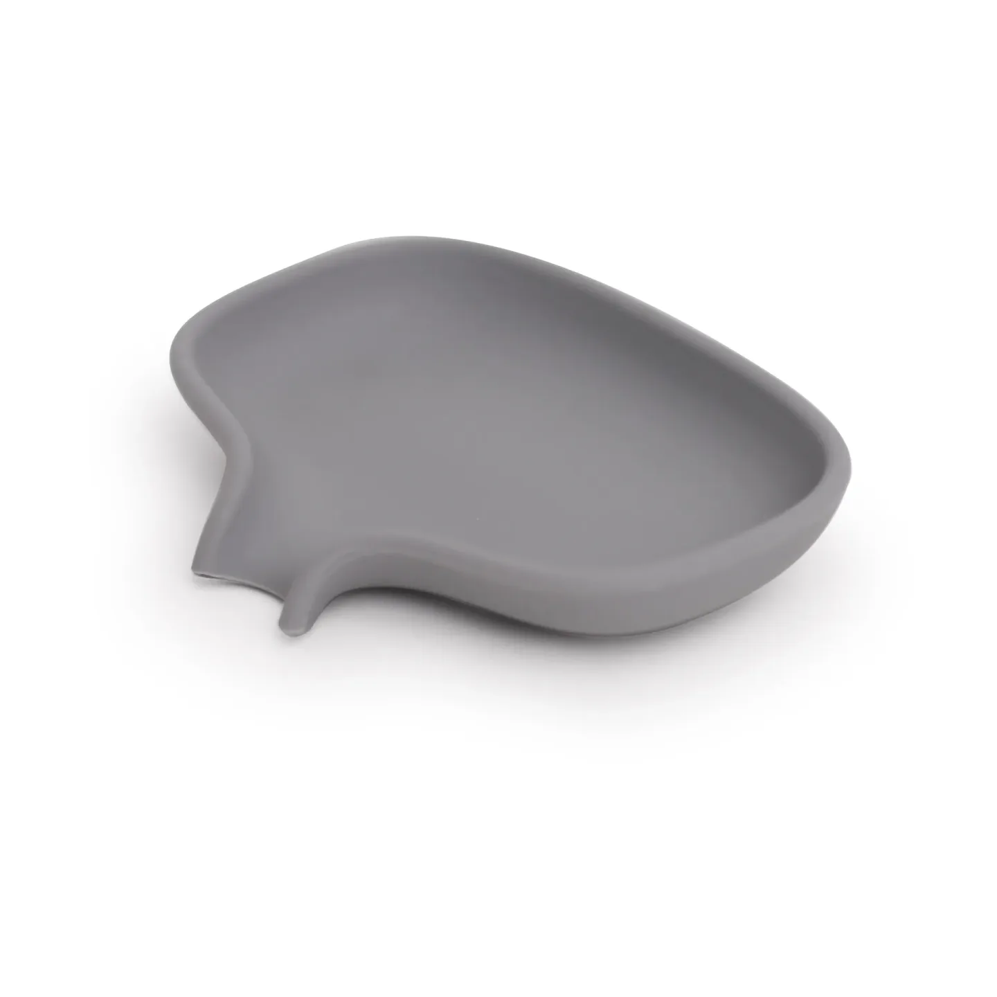 Bosign Soap Saver Flow Seifenschale mit Abtropffläche klein Grau