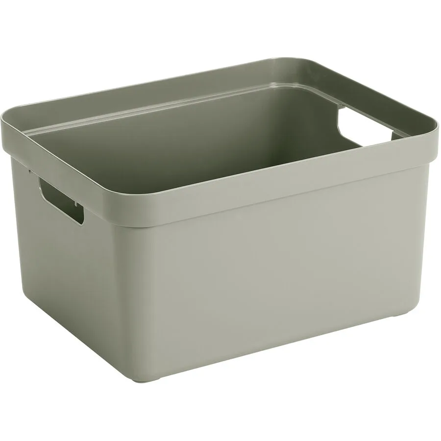 Box Sigma home Grün Kunststoff 24.2 cm - Farbe: hellgrün