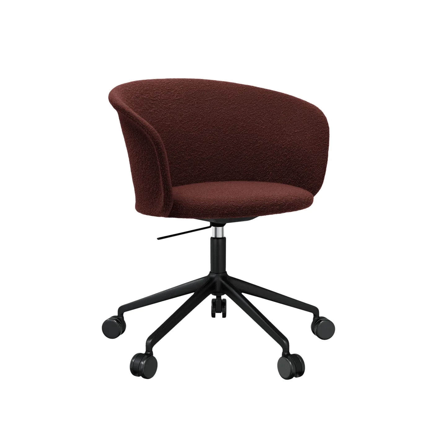 HEM - Kendo Swivel Chair 5-star Castors - Conker/Black - Kontorsstolar - Sabine Marcelis,LucidiPevere - Brun - Metall/Trä/Skum/Plast/Ull