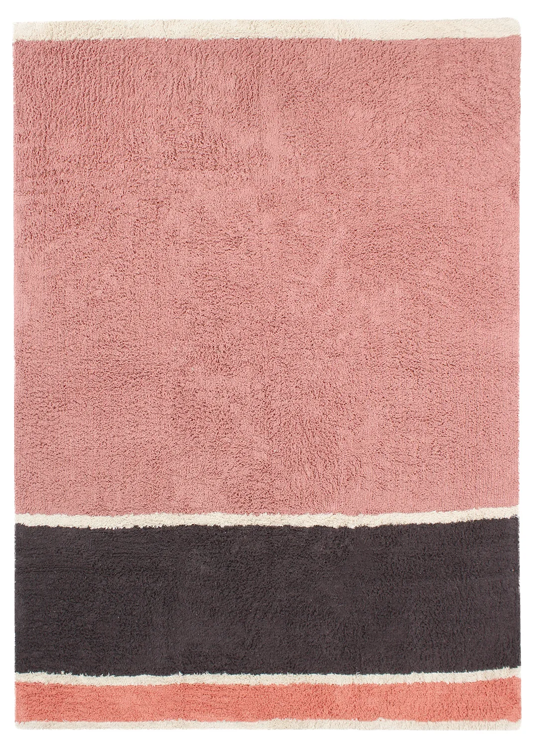 Ryetepper - Vinci Natural Cotton Shaggy (rosa) (Størrelse: 160 x 230 cm)