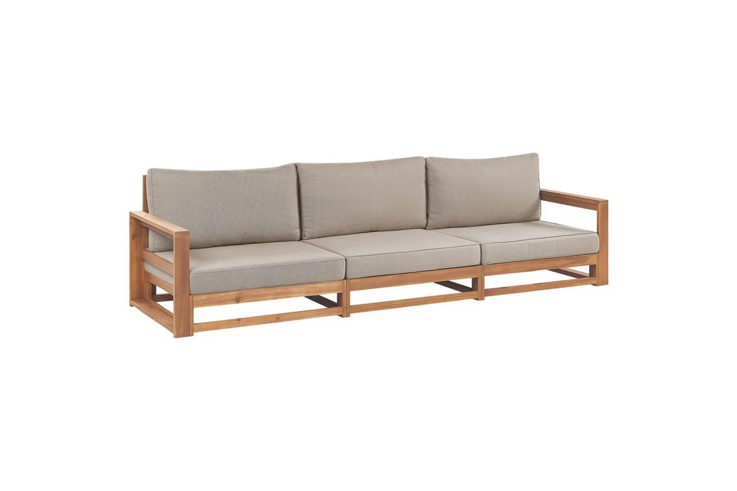 3-sitssoffa Timor Ljus trä/grått/beige, Ja - Ljus trä/grått/beige, Ja