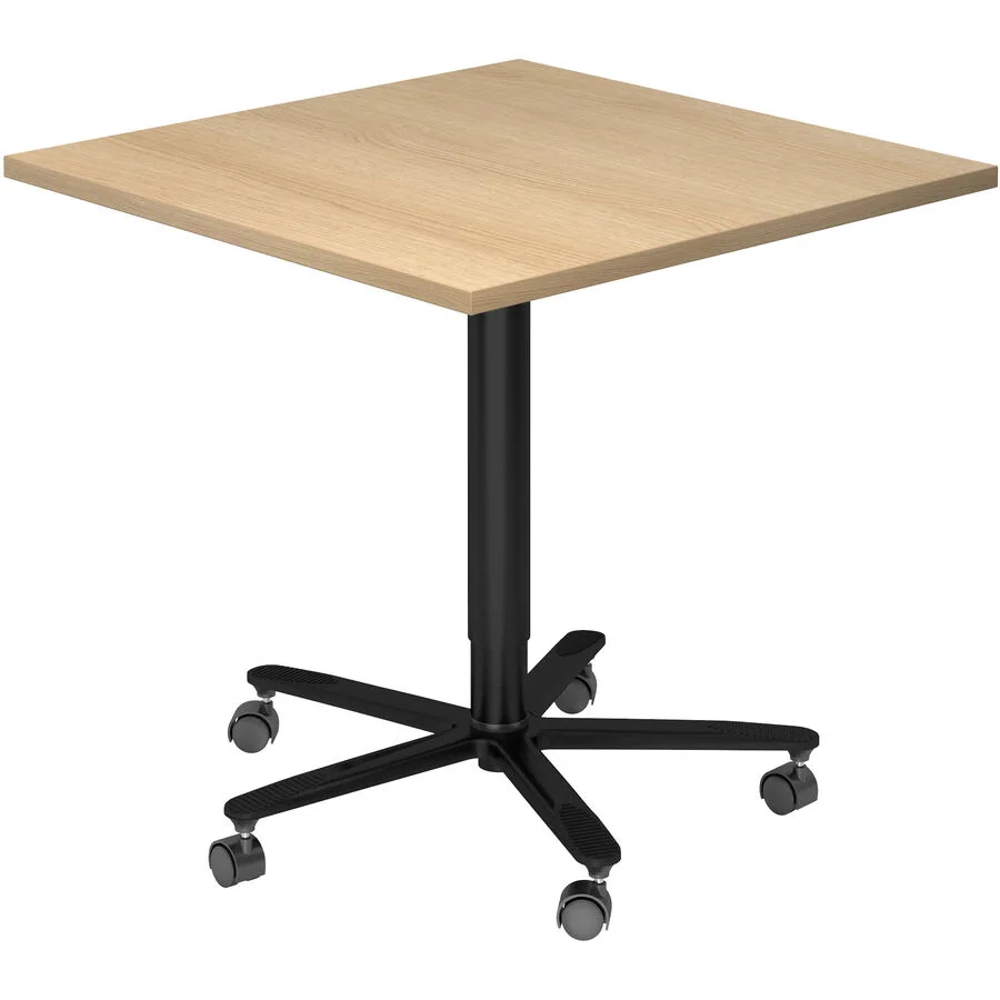 Schreibtisch Office eiche Holzwerkstoff Höhenverstellbar B 80 T 80 cm