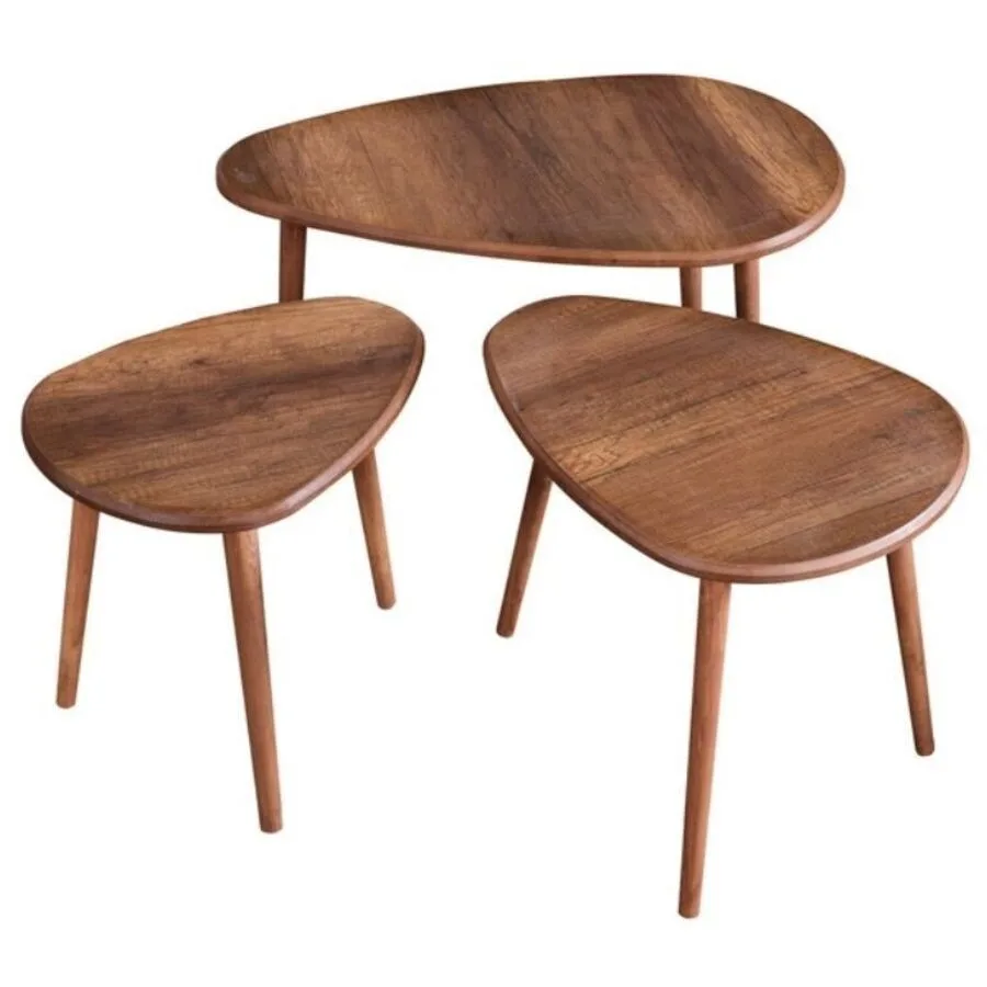 Salontisch Georis Nussbaum 100% MDF B 80 T 52 cm