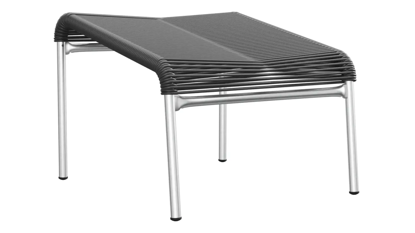 Schaffner Spaghetti-Fuss-Hocker Säntis Feuerverzinkt Grau | Schubiger Möbel