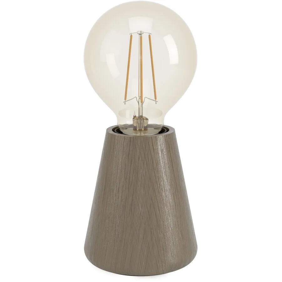 Eglo Tischlampe Asby Braun Holz 10 cm - Farbe: dunkelbraun